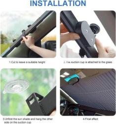 غطاء شمسي لزجاج السيارة/ التوصيل مجاني و الدفع عند عند لجميع أنحاء المغرب - 2