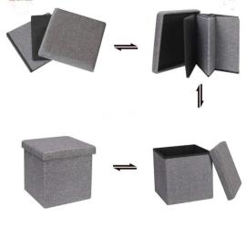 صندوق تخزين مع مقعد مربع او دائري حسب الرغبة - 2