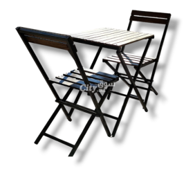 طاولات وكراسي قابلة للطي مصنوعة من الحديد و الخشب - 3