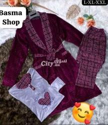 بيجامة 3  بياس  ياسلام  توب  موبرة  لوكس - 3
