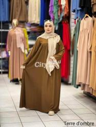 عباية فولار بي الوان مختلفه توب حريري - 2